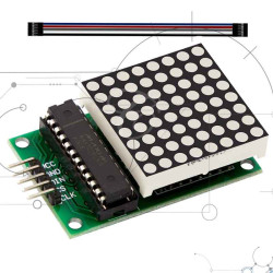 Módulo de Matriz de Puntos LED MAX7219 | 8x8 | Casatrónica