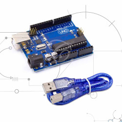 Placa Arduino Uno R3 genérica con cable USB – Compatible con IDE Arduino y proyectos educativos – Casatrónica