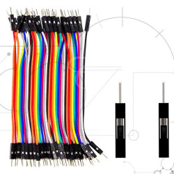 Set de cables jumper macho-macho de 10 cm – Ideal para conexiones en protoboard, Arduino y electrónica DIY – Casatrónica