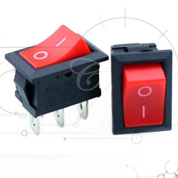 Interruptor rocker KCD11-101 de 2 pines ON/OFF – Apto para proyectos electrónicos y fuentes de alimentación – Casatrónica