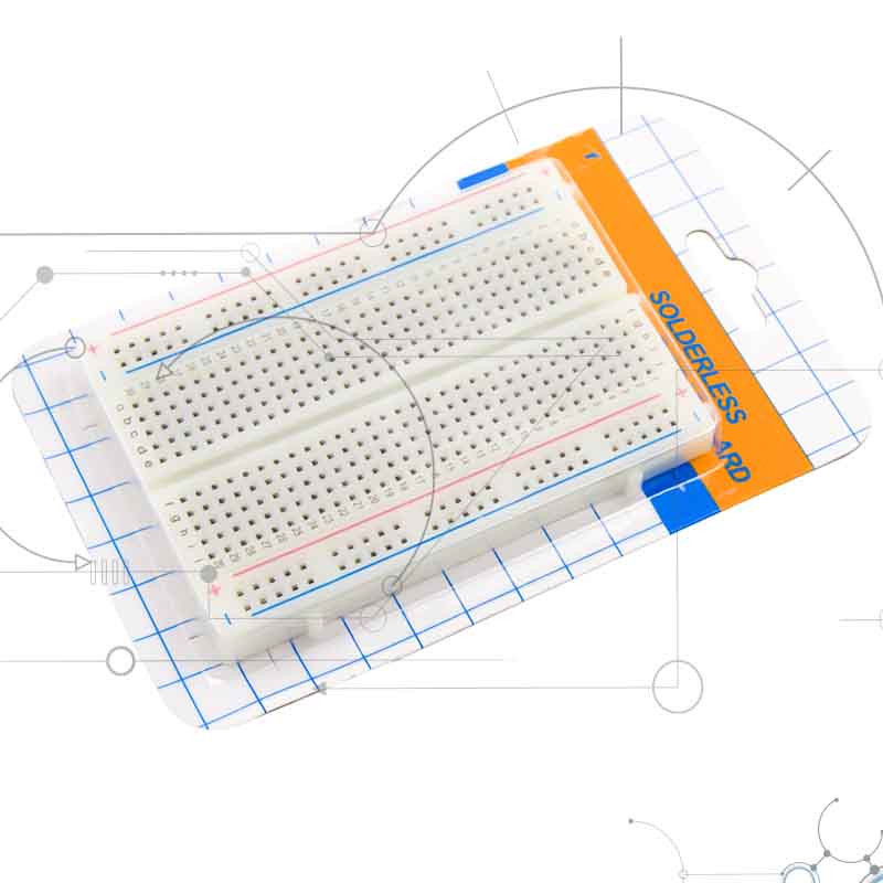 Protoboard de 400 puntos en blister – Ideal para pruebas de circuitos electrónicos – Casatrónica Protoboard de 400 puntos en blister – Ideal para pruebas de circuitos electrónicos – Casatrónica
