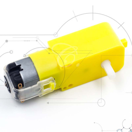Motorreductor TT 48:1 – 210 RPM, Doble Eje, 3–6V | Casatrónica