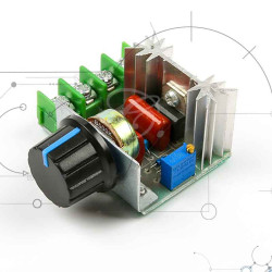 Dimmer 2000W AC - Controlador de Velocidad TRIAC 110V-220V | Casatrónica